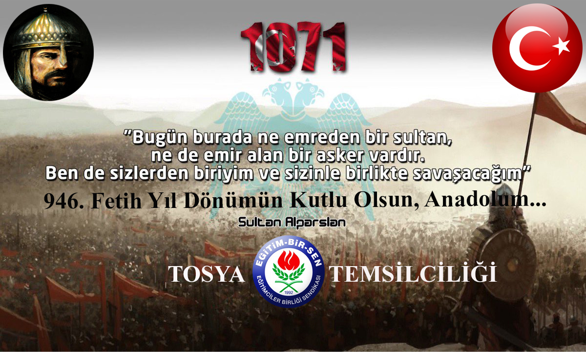 Eğitim-Bir-Sen Tosya Temsilciliği Malagirt Zaferi Kutlama Mesajı