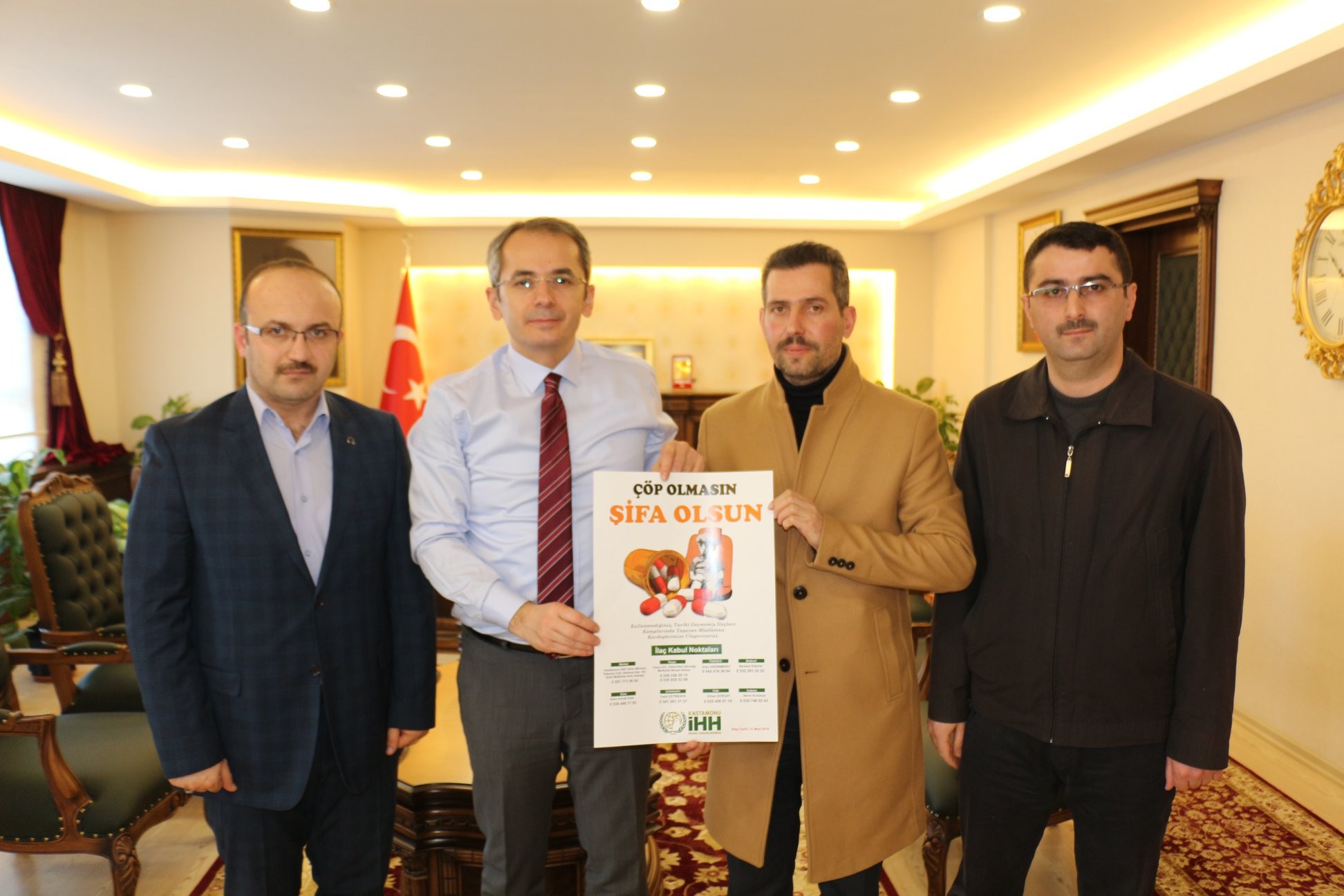 Kaymakam Pişkin, ziyaretçilerini ağırladı