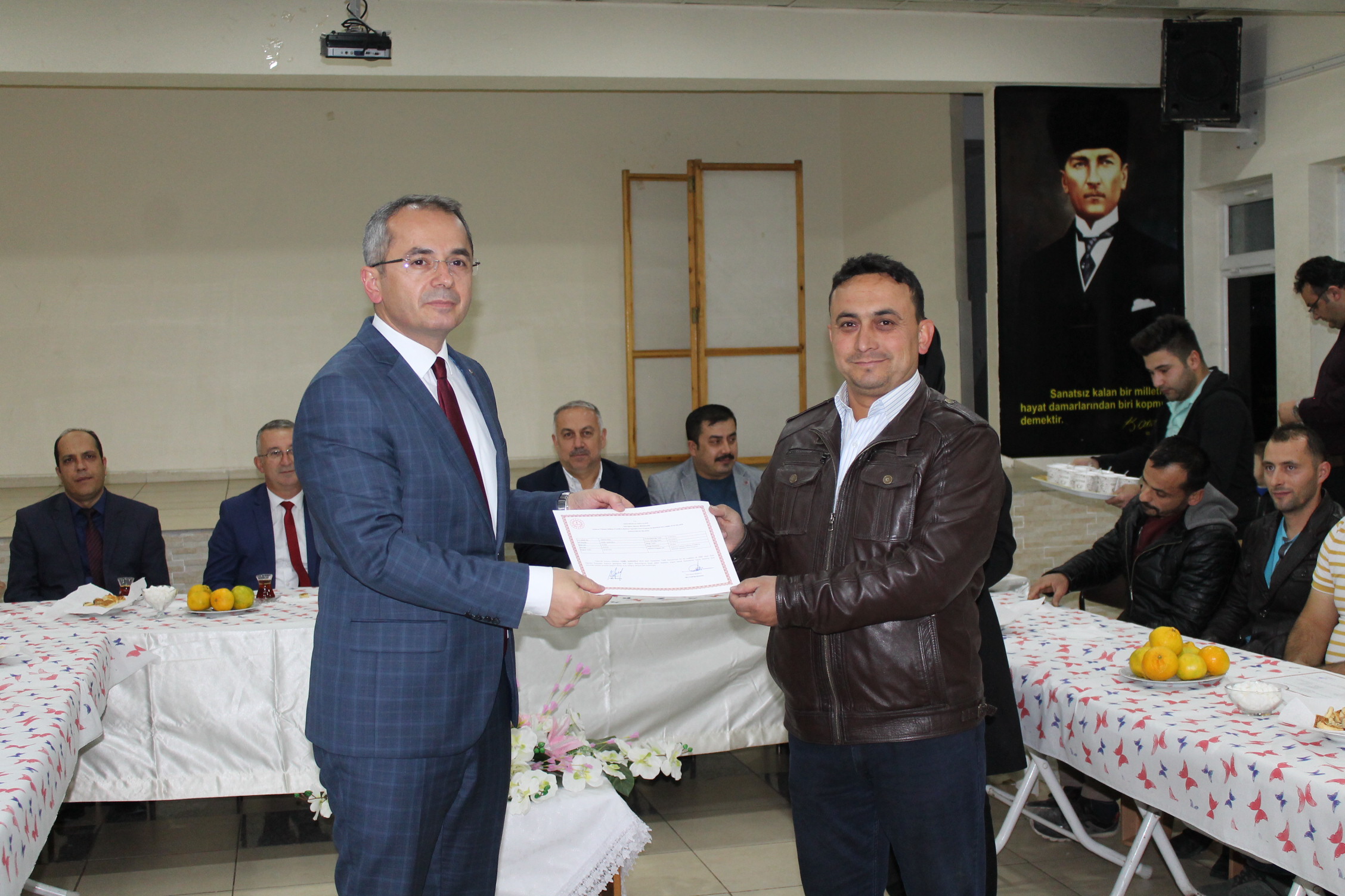 Tosya’fa Forklift Kursu Belge Töreni Düzenlendi