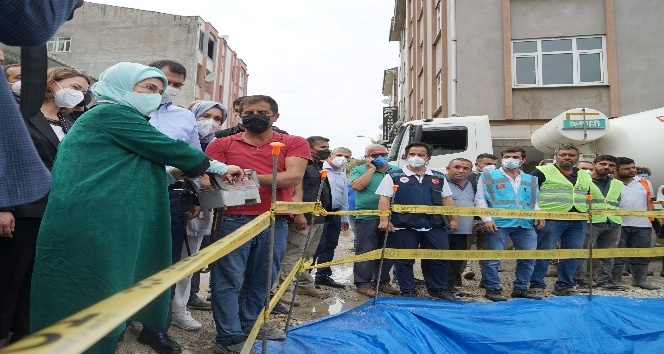 TOKİ, selde yıkılan 16 iş yerinin temelini attı