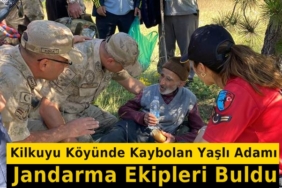 Ormanda Kaybolan Yaşlı Adamı Jandarma Ekipleri 24 Saat Sonra Sağ Buldu