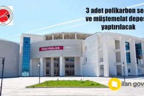 3 adet polikarbon sera ve müştemelat deposu yaptırılacak