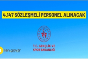Gençlik ve Spor Bakanlığı 4147 Personel Alacak