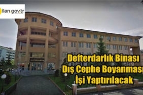 Kastamonu Defterdarlık Binası Dış Cephe Boyanması İşi Yaptırılacak