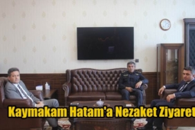 Kastamonu İl Emniyet Müdüründen Kaymakam Hatam’a Nezaket Ziyareti