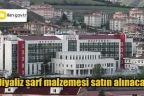 Tosya Devlet Hastanesine diyaliz sarf malzemesi satın alınacak