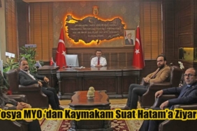 Tosya MYO ‘dan Kaymakam Suat Hatam’a Ziyaret