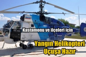 Yangın Helikopteri Uçuşa Hazır Bekliyor