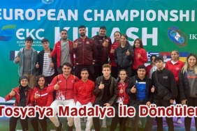 Avrupa Kuraş Şampiyonasında Tosya’ya 2 Madalya