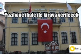 İnebolu Belediyesi taksi durağı ve yazıhaneleri ihale ile kiraya verecek