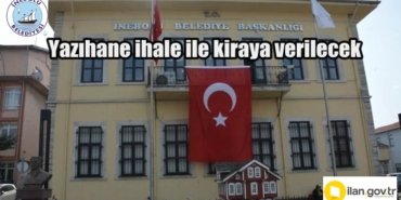 İnebolu Belediyesi taksi durağı ve yazıhaneleri ihale ile kiraya verecek