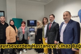 Tosyalı Hayırseverden Hastaneye EKO Cihazı Bağışı