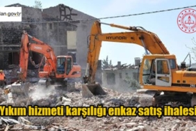 Yıkım hizmeti karşılığı enkaz satış ihalesi