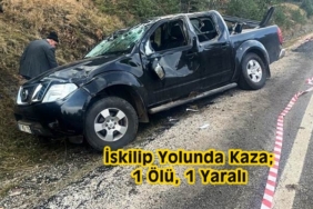 İskilip Yolunda Kaza; 1 Ölü, 1 Yaralı