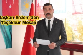 İYİ Parti Tosya İlçe Başkanı Mehmet Kaan Erdem’den Teşekkür Mesajı