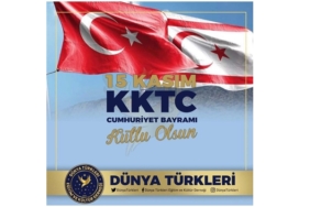 Kuzey Kıbrıs Türk Cumhuriyeti’nin kuruluşunun 39.yıldönümü kutlu olsun…