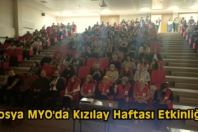 Tosya Meslek Yüksekokulunda Kızılay Haftası Etkinliği