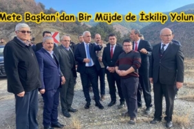 Ak Parti Tosya İlçe Başkanı Hasan Mete Dikişci; "İskilip Yolunu Çözeceğiz"