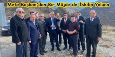 Ak Parti Tosya İlçe Başkanı Hasan Mete Dikişci; “İskilip Yolunu Çözeceğiz”