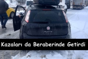 D-100’de Kaza, Yol Trafiğe Kapandı