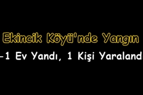 Ekincik Köyünde Yangın
