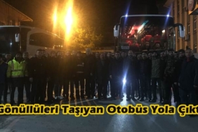 Gönüllüleri Taşıyan Otobüs Yola Çıktı
