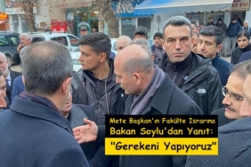 Mete Başkan’ın Fakülte Israrına Bakan Soylu’dan Cevap