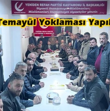Yeniden Refah Partisi’nde Temayül Yoklaması Yapıldı