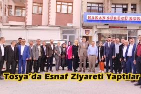 MHP Milletvekili Adayları Tosya’da Esnaf Ziyareti Yaptı