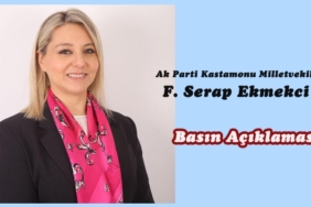 Ak Parti Kastamonu Milletvekili F. Serap Ekmekci’den  Basın Açıklaması