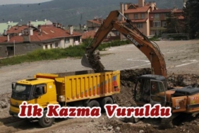 Atabinen Kız Meslek Lisesi İnşaatında İlk Kazma Vuruldu