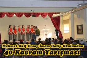 Tosya’mız İlkokul 4.Sınıf Öğrencileri Mehmet Akif Ersoy İmam Hatip Okulunun Düzenlediği 40 Kavram Yarışmasında Biraraya Geldi
