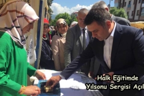 Halk Eğitimde Yılsonu Sergisi Açıldı