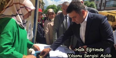 Halk Eğitimde Yılsonu Sergisi Açıldı