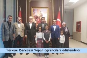 Kaymakam Suat Hatam Türkiye Derecesi Yapan öğrencileri ödüllendirdi
