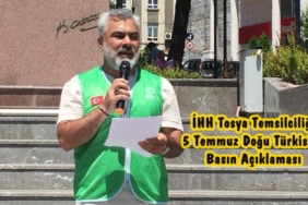 İHH Tosya Temsilciliği 5 Temmuz Doğu Türkistan Basın Açıklaması