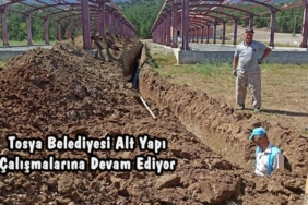 Tosya Belediyesi Alt Yapı Çalışmalarına Devam Ediyor
