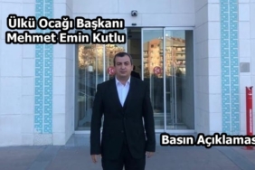 Ülkü Ocakları Tosya İlçe Başkanı  Emin Kutlu Basın Açıklaması