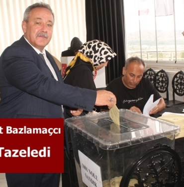Başkan Suat Bazlamaçcı Güven Tazeledi