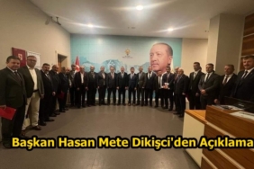 Başkan Hasan Mete Dikişci’den 2’nci Dönem Açıklaması
