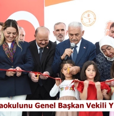 Kızılay Anaokulunu 27. Dönem TBMM Başkanı ve Ak Parti Genel Başkan Vekili Binali Yıldırım Açtı