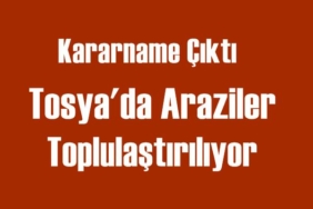 Tosya Toplulaştırma Kararnamesinde