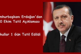 30 Ekim'de okullar edildi