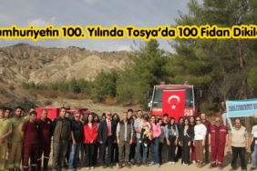 Cumhuriyetin 100. Yılında Tosya’da 100 Fidan Dikildi