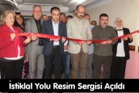 İstiklal Yolu Resim Sergisi Açıldı