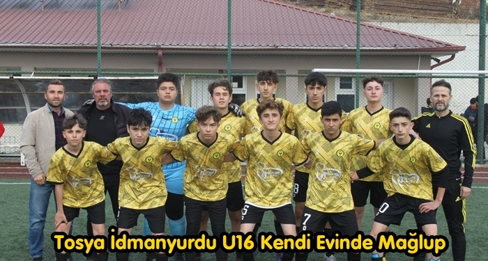 Tosya İdmanyurdu U16 Kendi Evinde Mağlup