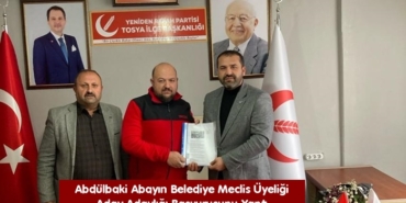 Abdülbaki Abayın Belediye Meclis Üyeliği Aday Adaylığı Başvurusunu Yaptı