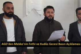 AGD'den Mekke'nin Fethi ve Kudüs Gecesi Basın Açıklaması
