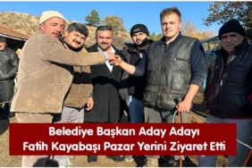 Belediye Başkan Aday Adayı Fatih Kayabaşı Pazar Yerini Ziyaret Etti