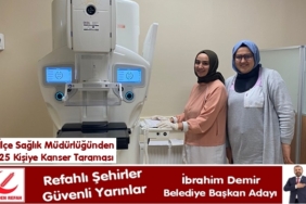 İlçe Sağlık Müdürlüğü Kanser Taramalarını Sürdürüyor